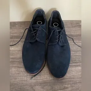 Calvin Klein | Shoes | Calvin Klein Suede Navy Blue Oxford  display picture 3